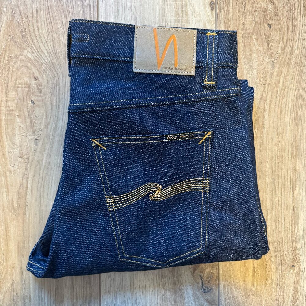 NUDIE Steady Eddie II - Dry Denim Jeans